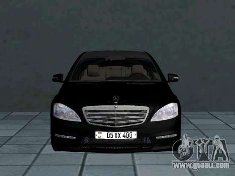 Mercedes Benz S63 AMG (W221) for GTA San Andreas