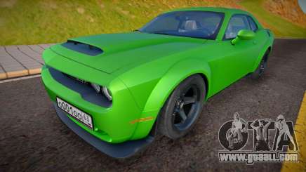 Dodge Challenger SRT Demon (Green) for GTA San Andreas