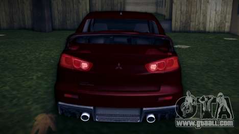 Mitsubishi Lancer Evolution X for GTA Vice City