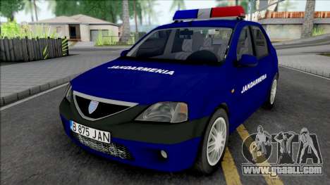 Dacia Logan Prestige Jandarmeria for GTA San Andreas