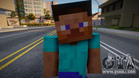 Minecraft Steve Skin V2 for GTA San Andreas