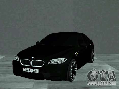 BMW M5 F10 V2 AM Plates for GTA San Andreas