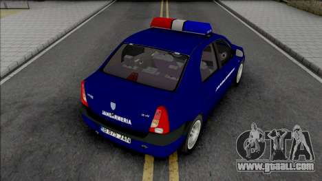 Dacia Logan Prestige Jandarmeria for GTA San Andreas