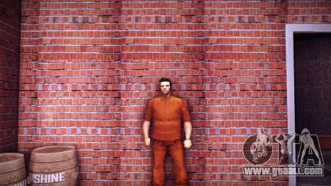 Claude in the Prison Robe for GTA Vice City