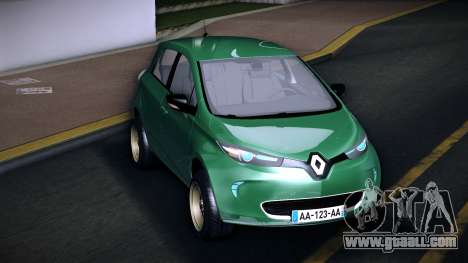 Renault Zoe 2013 for GTA Vice City