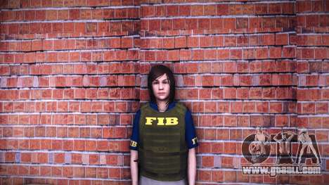 FIB Woman HD for GTA Vice City