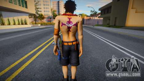 Portgas D. Ace From One Piece Pirate Warrior 3 for GTA San Andreas