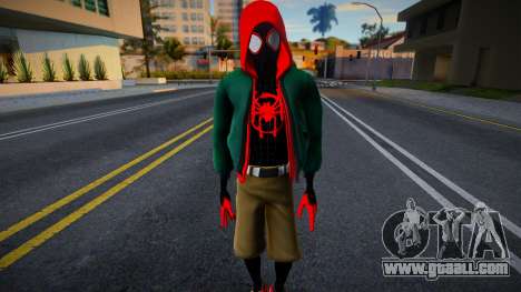Miles Morales Into The Spider-Verse Jacket Suit for GTA San Andreas
