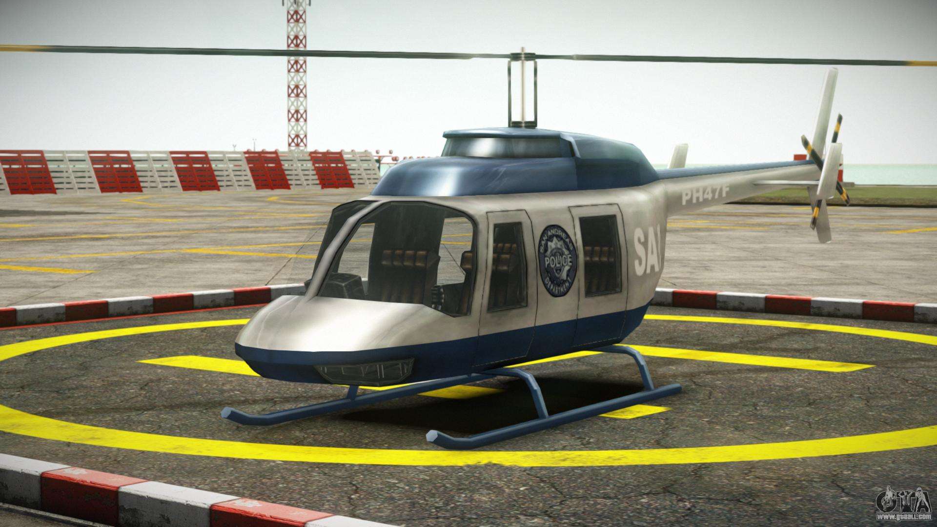 GTA IV Police Helicopter para GTA San Andreas