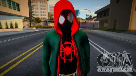 Miles Morales Into The Spider-Verse Jacket Suit for GTA San Andreas