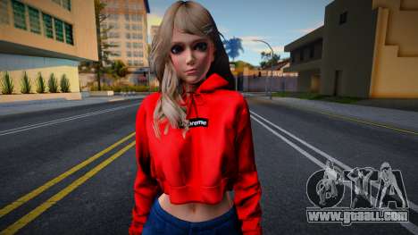 DOAXVV Amy - Fashion Casual V1 Crop Hoodie Supre for GTA San Andreas
