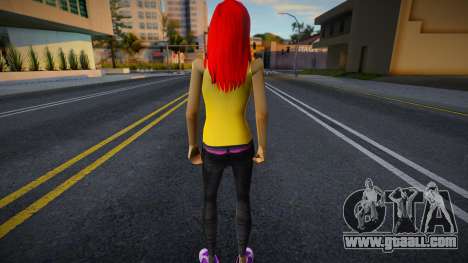 Redhead Female Skin v1 for GTA San Andreas