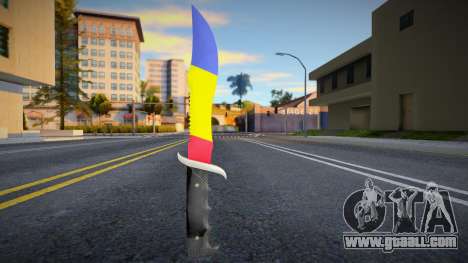 Knife with Romanian flag for GTA San Andreas