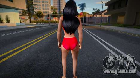 Girl in a red swimsuit for GTA San Andreas