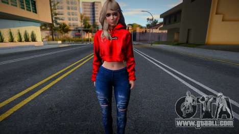 DOAXVV Amy - Fashion Casual V1 Crop Hoodie Supre for GTA San Andreas