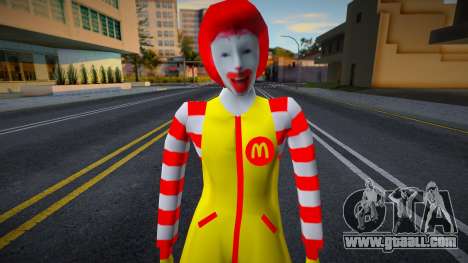 Japanese Ronald McDonald Fix for GTA San Andreas