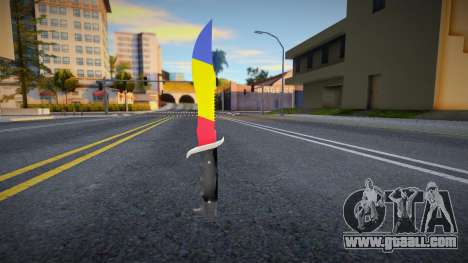 Knife with Romanian flag for GTA San Andreas