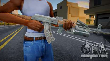 AK-47 with underbarrel grenade launcher for GTA San Andreas