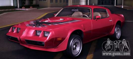 Pontiac Firebird Trans Am Turbo 80 Type 1 for GTA Vice City