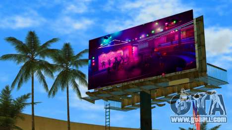 Advertising of the Malibu Club (GTA Trilogy scre for GTA Vice City