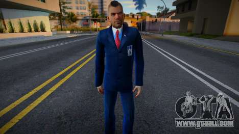 Soup FBI Blue Costume for GTA San Andreas