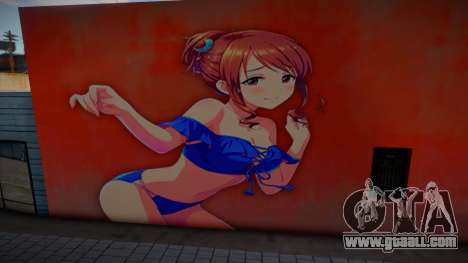 Miyu Mifune Cursed Mural for GTA San Andreas