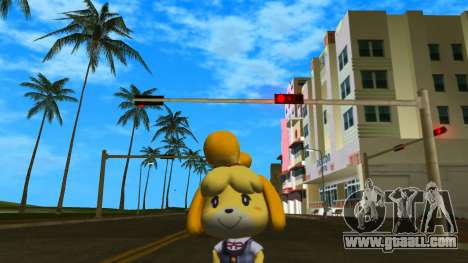 Isabelle from Animal Crossing (Grey) for GTA Vice City