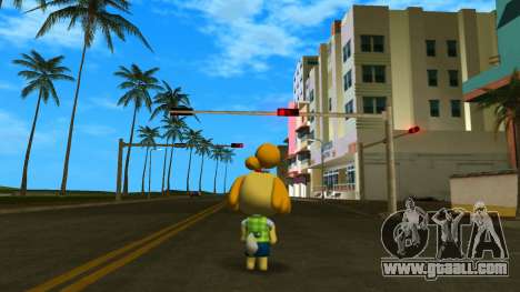 Isabelle from Animal Crossing for GTA Vice City