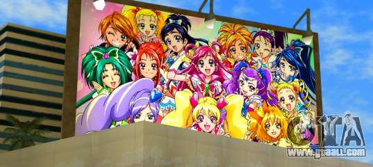 Precure Billboard for GTA Vice City
