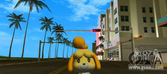 Isabelle from Animal Crossing for GTA Vice City