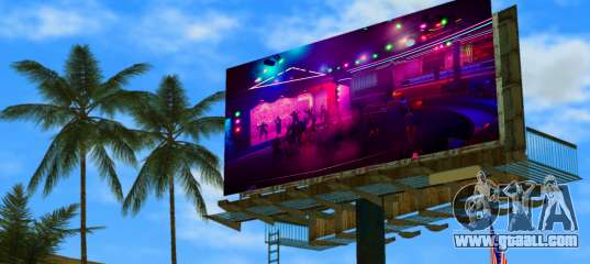 Advertising of the Malibu Club (GTA Trilogy screen) for GTA Vice City