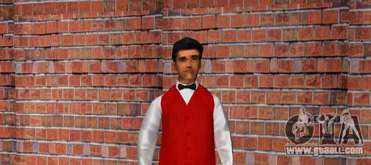 Croupier in the casino for GTA Vice City