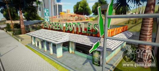 HD Ten Green Bottles Bar Sign from Definitive for GTA San Andreas