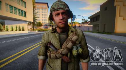 American Soldier from CoD WaW v7 for GTA San Andreas