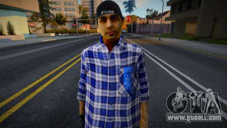 Gangster in plaid shirt for GTA San Andreas