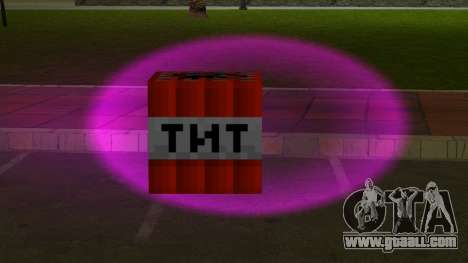 TNT Minecraft for GTA Vice City