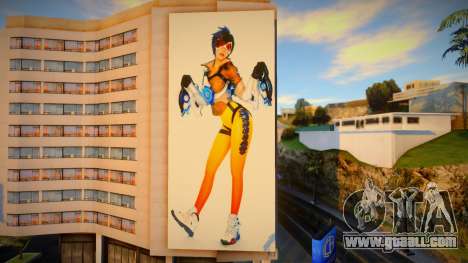 Tracer Overwatch Billboard At Rodeo for GTA San Andreas