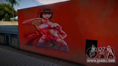 Anna Williams Mural v1 for GTA San Andreas