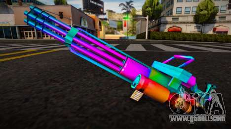 Minigun Multicolor for GTA San Andreas
