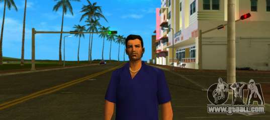 T-Shirt Ocean Blue for GTA Vice City
