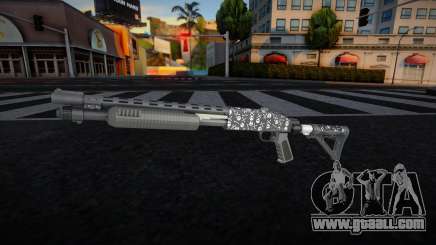 Pump Shotgun (Bones Finish) v5 for GTA San Andreas