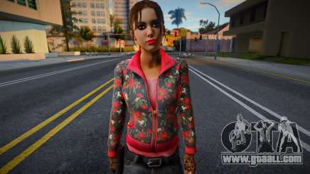 Zoe (Rose Coat Gloves) from Left 4 Dead for GTA San Andreas