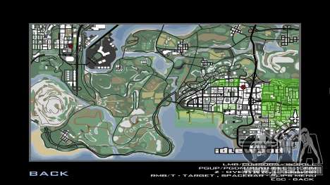Improved and redrawn map for GTA San Andreas