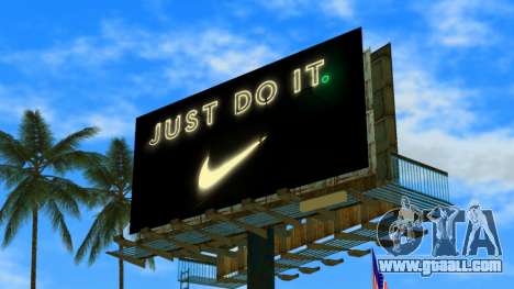 Just Do It Billboard for GTA Vice City