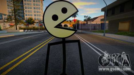 Pac-Man from Facebook (Skin) for GTA San Andreas
