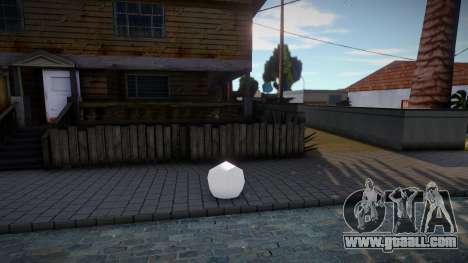 Snowball instead of garbage for GTA San Andreas