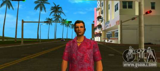 Tommy in pink T-shirt for GTA Vice City