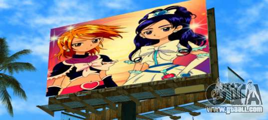 Futari Wa Pretty Cure Billboard for GTA Vice City