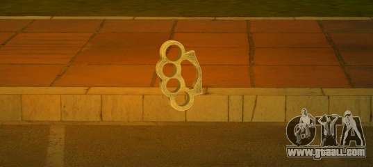 Gold Brass Knuckles HD for GTA Vice City