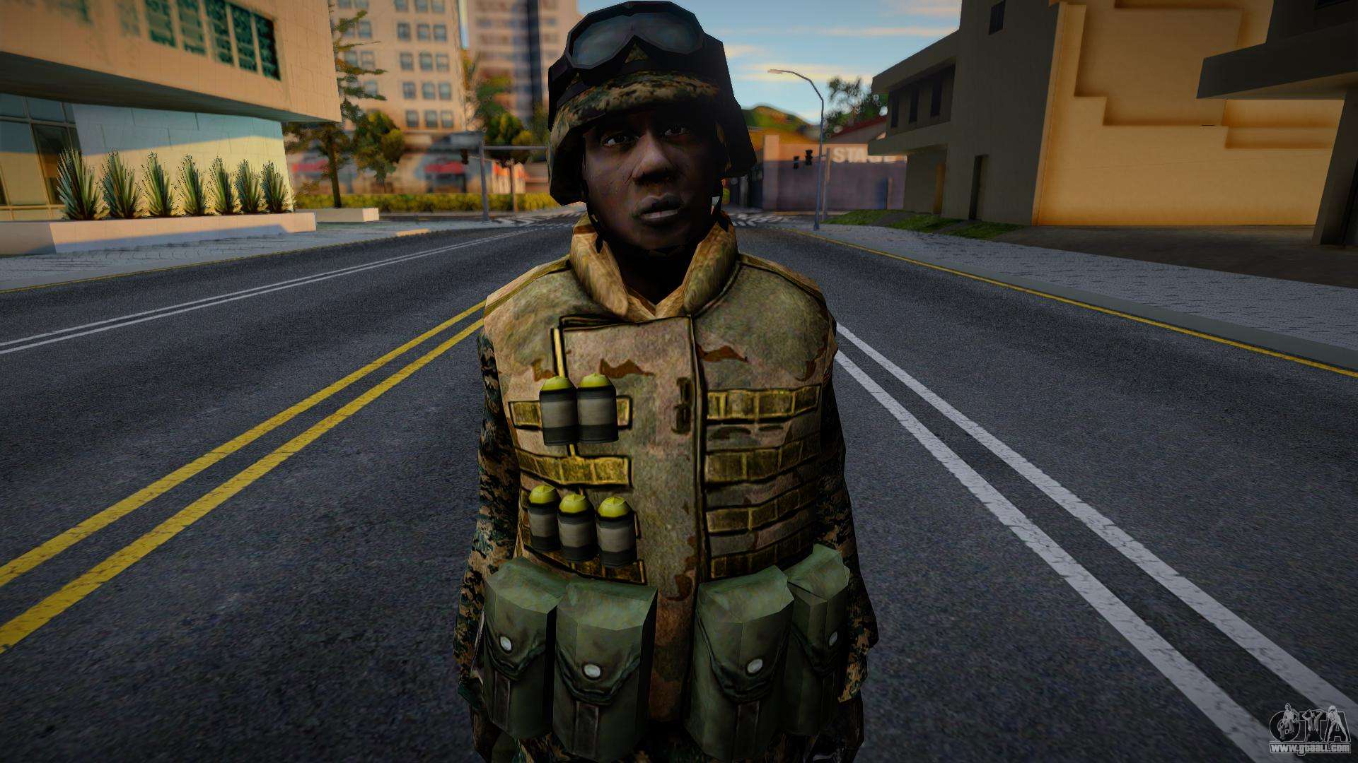 Download Quarantine soldier, envelope from ShellShock 2 for GTA San Andreas